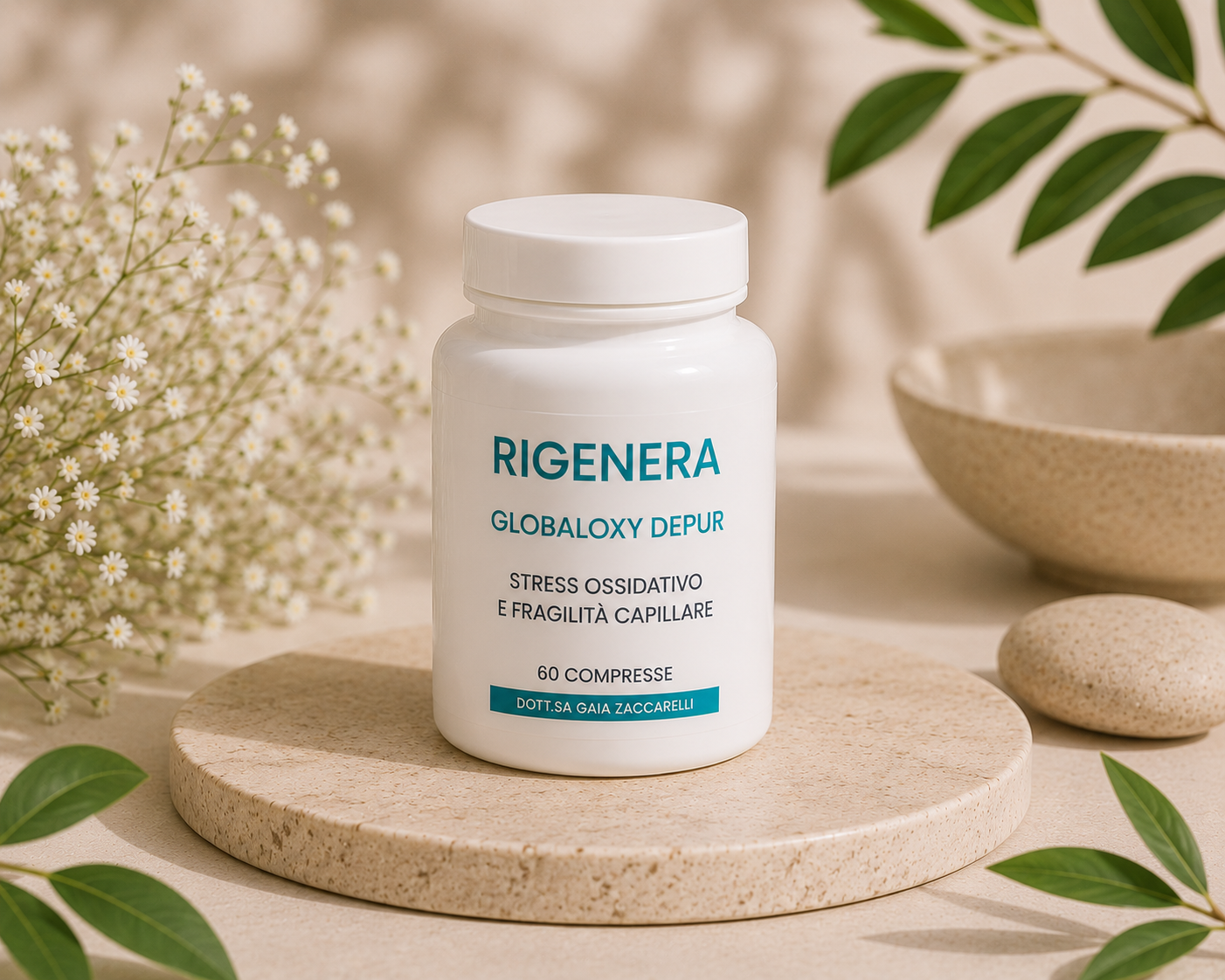 globaloxy depur stress ossidativo fragilità capillare rigenera integratore antiossidante benessere microcircolazione supporto capillare dottoressa gaia zaccarelli