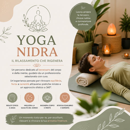 yoga nidra rilassamento profondo meditazione guidata benessere equilibrio mentale respirazione consapevolezza modena