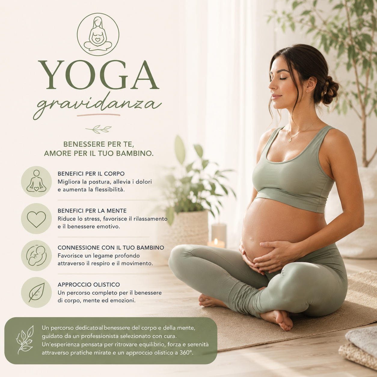 yoga in gravidanza modena benessere rilassamento respirazione connessione mamma bambino dolce attesa