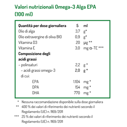 Omega 3 Alga EPA