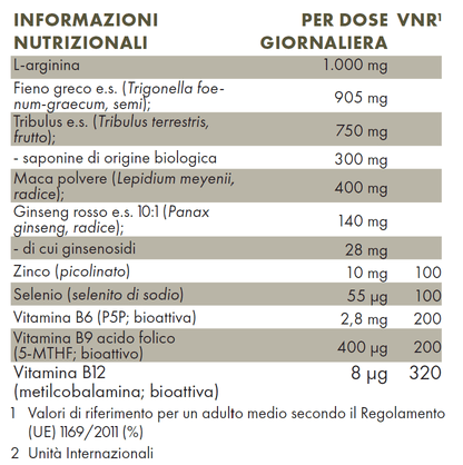 Pacchetto uomo 180 capsule HPMC formato 00 (confezione da 3 mesi)