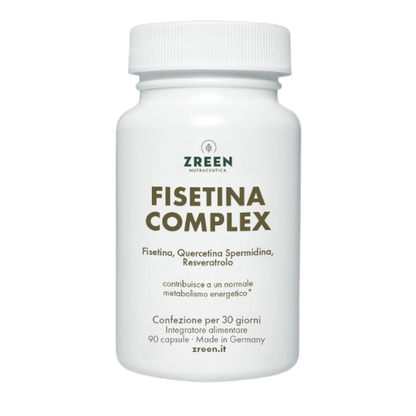 Fisetina Complex – Fisetina, Quercetina, Spermidina, Trans-Resveratrolo Capsule HPMC (30 giorni)