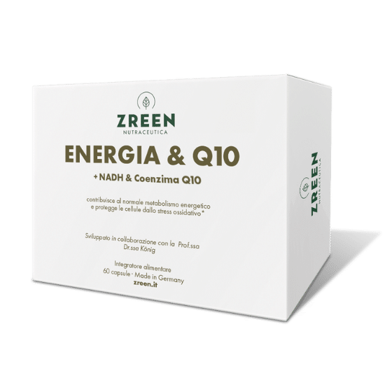 Energia & Q10 – Coenzima Q10, NADH e Resveratrolo | 60 capsule