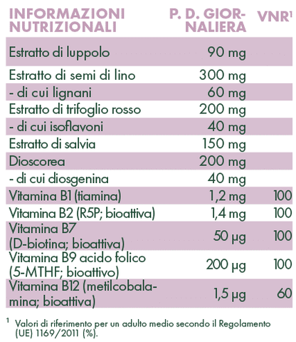 Pacchetto menopausa caldane 90 capsule HPMC (confezione da 3 mesi)