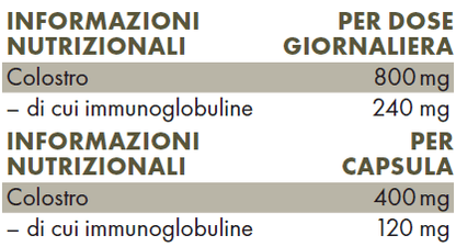 Colostro - Integratore Alimentare