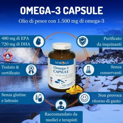 Omega 3 Capsule – Olio di Pesce & Estratto di Rosmarino