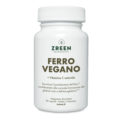 Ferro Vegano + Vitamina C Naturale – 90 Capsule (1 mese)