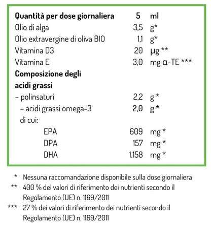 Omega 3 vegano 100 ml