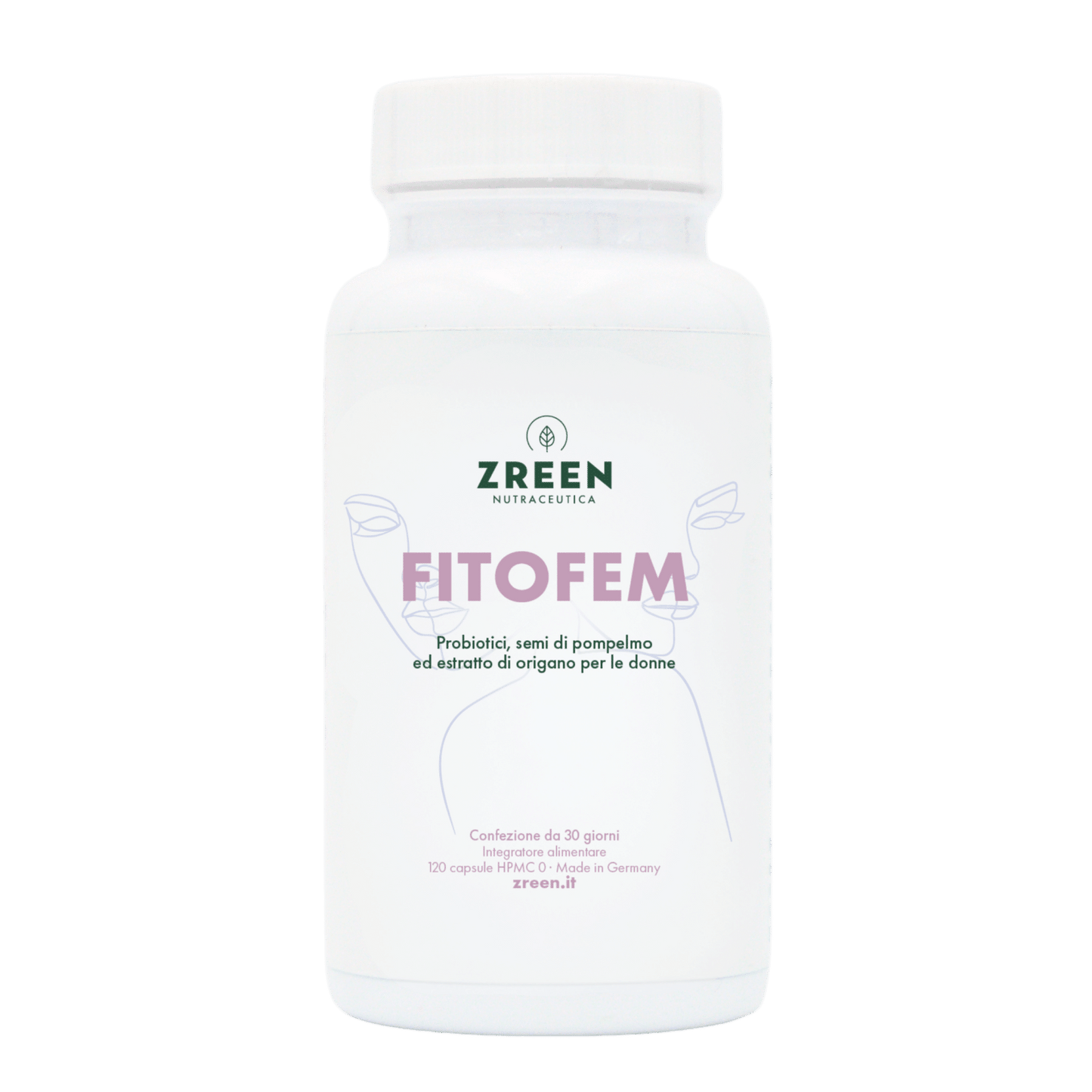 FitoFem – Probiotici, Semi di Pompelmo ed Estratto di Origano per una Flora Batterica Sana 120 Capsule HPMC (1 mese)